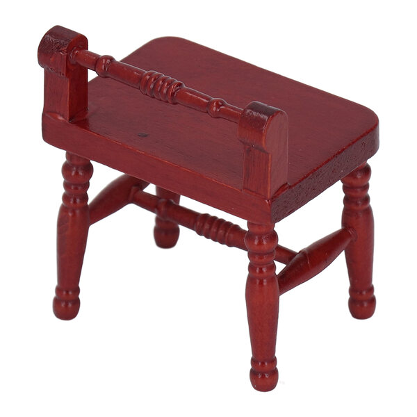 1:12 Miniatur-Toaletka mit Hocker für Holzpuppenhaus
