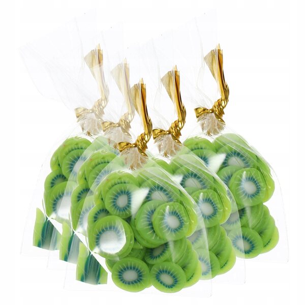 Set 5 Miniature Sacchetti con Snack Fruttati in Gomma Realistici per Decorazioni