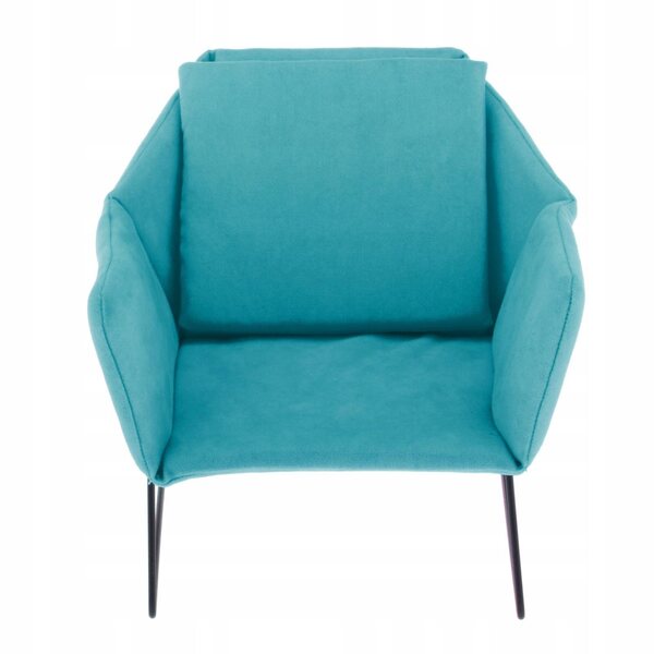 1/6 Miniatursofa für Puppen aus hellblauem Samtstoff