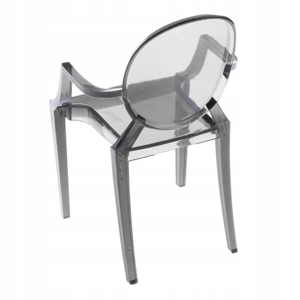 1/6 Puppenstuhl, grauer Kunststoff, Esszimmerstuhl, Beistellstuhl für 16-cm-Puppen
