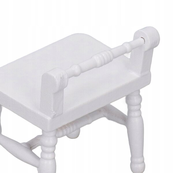 Μινιατούρα Toaletka με Ξύλινο σκαμπό για Dolls House 1:12 κλίμακα