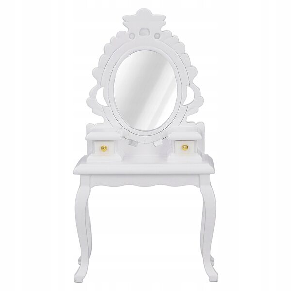 Μινιατούρα Toaletka με Ξύλινο σκαμπό για Dolls House 1:12 κλίμακα