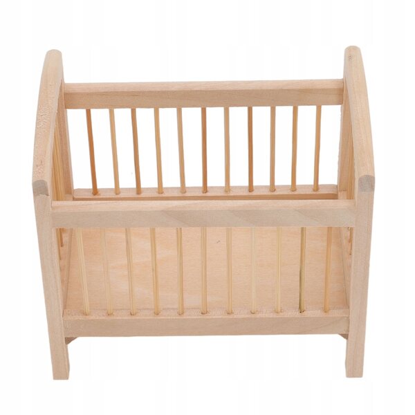 1:12 Mini-Holzbett für Puppenhäuser, realistisches und langlebiges Design