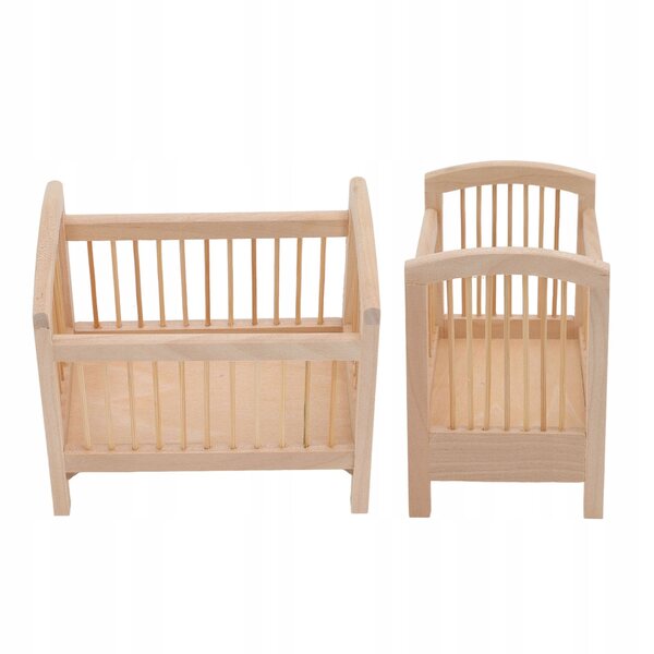1:12 Mini-Holzbett für Puppenhäuser, realistisches und langlebiges Design