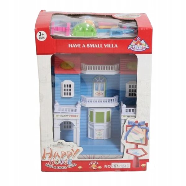 Casa per bambole Midex 27 cm con mobili e accessori per bambini 3+
