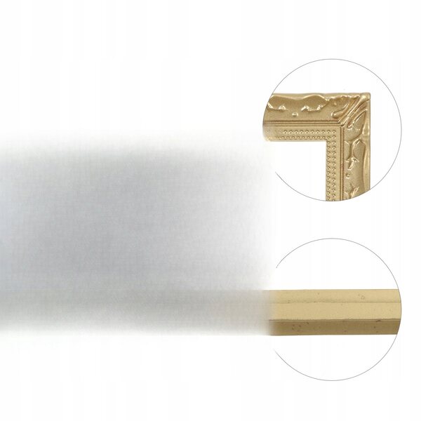 Lot de 5 Mini Cadres Décoratifs Dorés en Résine pour Miniatures et Maisons Miniatures