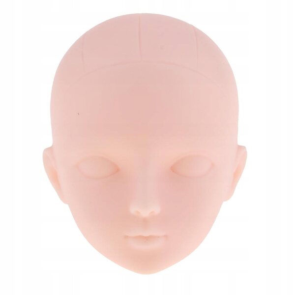 1/6 Plastikpuppenköpfe für BJD Make-up und Modellierung, 5-teiliges Set