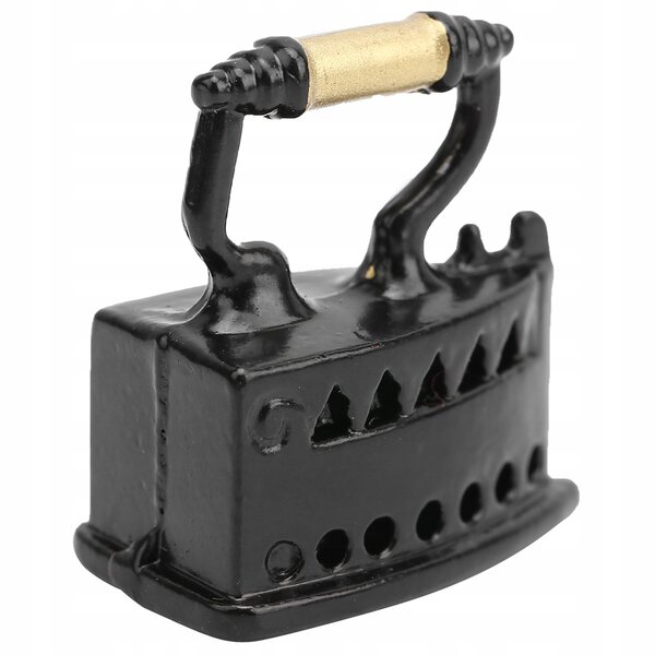 Miniaturowy domek dla lalek w skali 1:12 metalowe żelazne ubrania L7