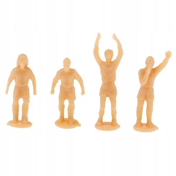 12 Fußballfiguren im Maßstab 1:87 HO OO für Dioramen und Sammlerdekorationen