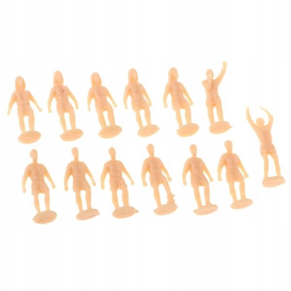 12 Fußballfiguren im Maßstab 1:87 HO OO für Dioramen und Sammlerdekorationen