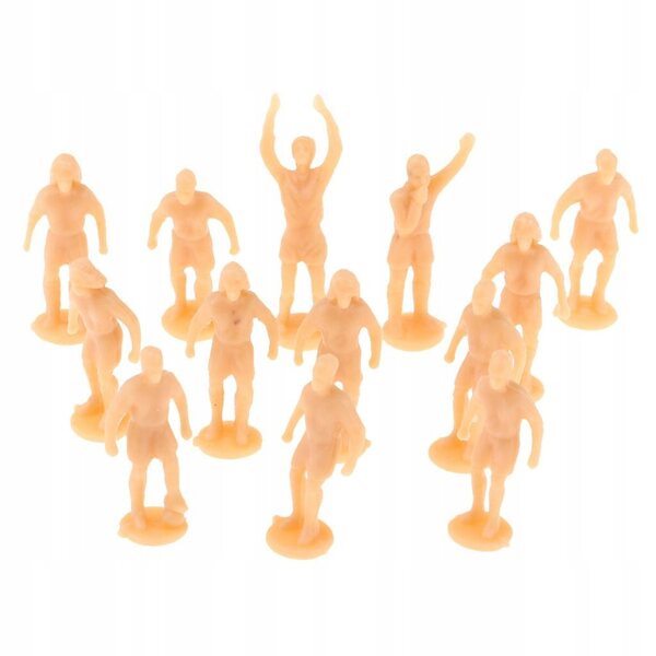 12 Fußballfiguren im Maßstab 1:87 HO OO für Dioramen und Sammlerdekorationen