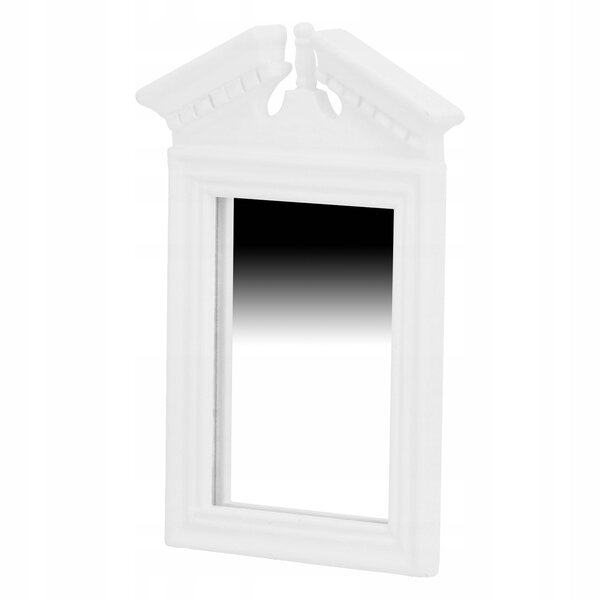 Lustro cosmetico a forma di casetta 1:12 per casa delle bambole elegante e dettagliato
