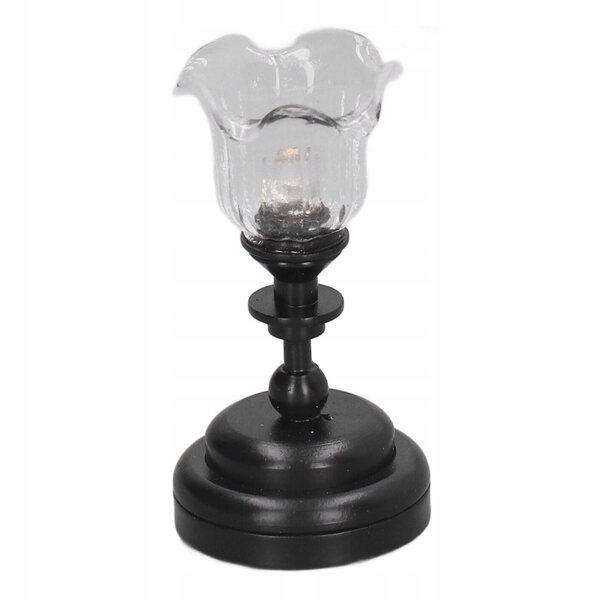 Lampada Miniatura da Soffitto 1:12 in Vetro e Metallo per Case delle Bambole