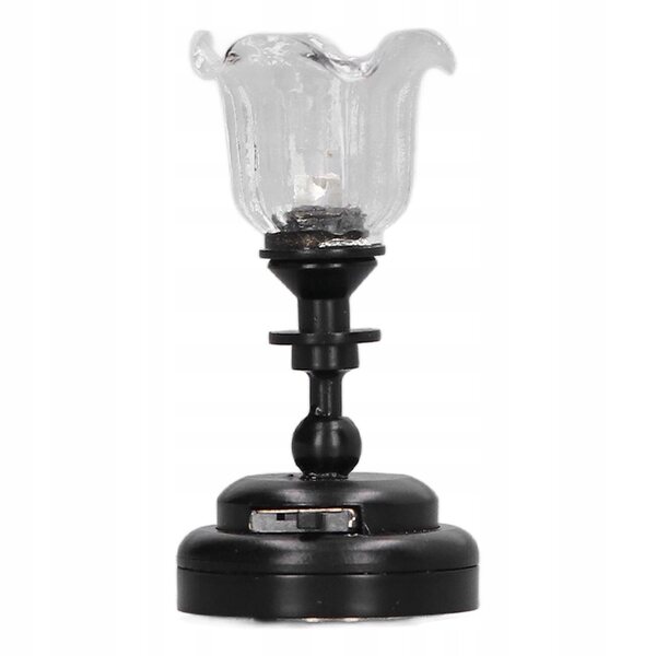 Lampada Miniatura da Soffitto 1:12 in Vetro e Metallo per Case delle Bambole