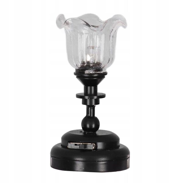 Lampada Miniatura da Soffitto 1:12 in Vetro e Metallo per Case delle Bambole