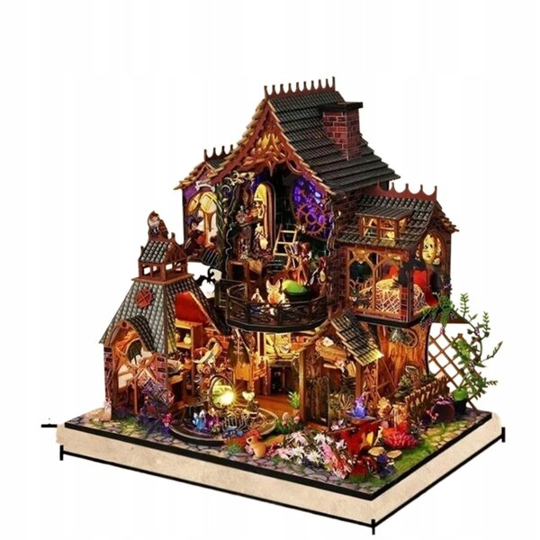 3D-Holzmodell zum Zusammenbauen mit LEDs – Puzzle und kreatives Hobby