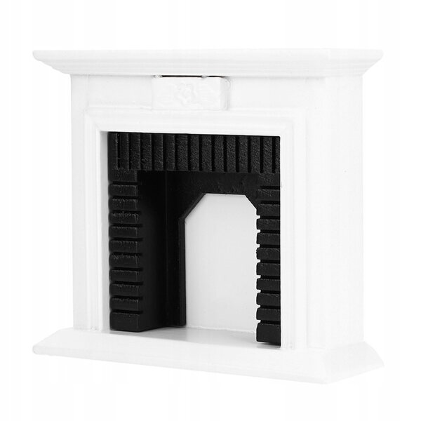 Miniatura camino in legno 1:12 per casa delle bambole, arredo salotto