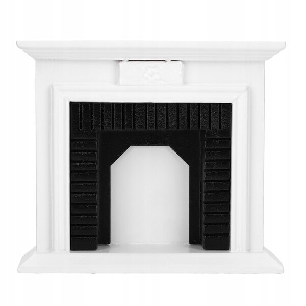 Miniatura camino in legno 1:12 per casa delle bambole, arredo salotto