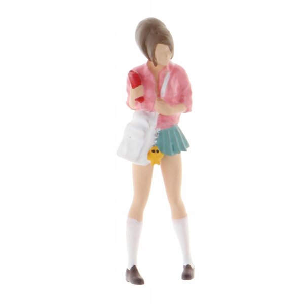 Miniatura 1:64 Piccola Donna in PVC per Diorama e Scenari Modello 2,8 cm