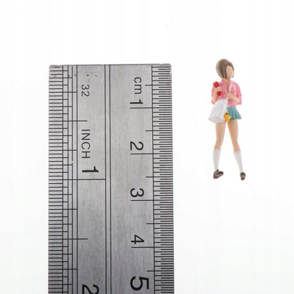 Miniatura 1:64 Piccola Donna in PVC per Diorama e Scenari Modello 2,8 cm