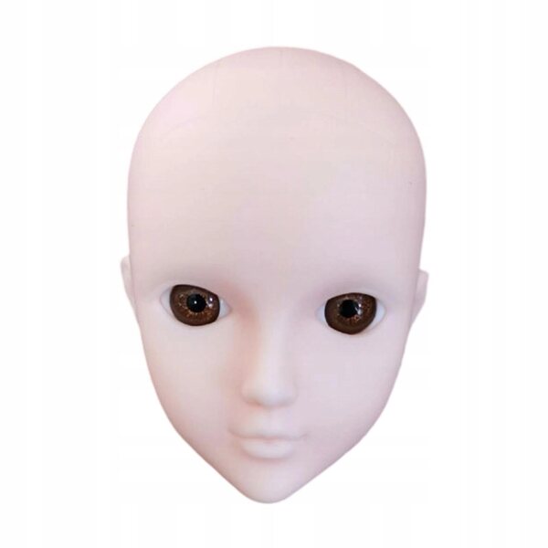 1/6 Puppenkopf mit realistischen 3D-Augen zum Üben von Make-up und Frisuren