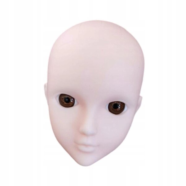 1/6 Puppenkopf mit realistischen 3D-Augen zum Üben von Make-up und Frisuren