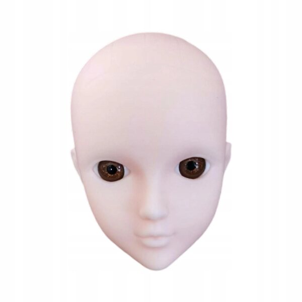 1/6 Puppenkopf mit realistischen 3D-Augen zum Üben von Make-up und Frisuren
