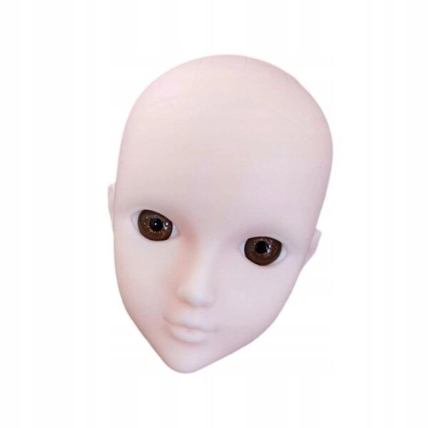 1/6 Puppenkopf mit realistischen 3D-Augen zum Üben von Make-up und Frisuren