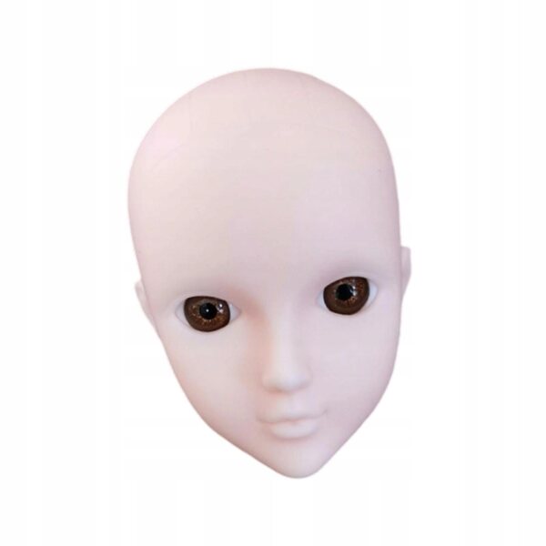 1/6 Puppenkopf mit realistischen 3D-Augen zum Üben von Make-up und Frisuren