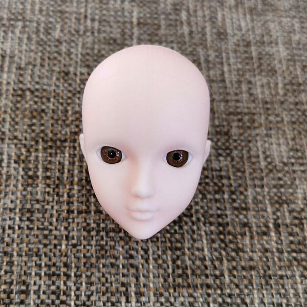 1/6 Puppenkopf mit realistischen 3D-Augen zum Üben von Make-up und Frisuren