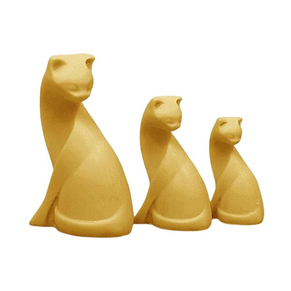 Figura Miniatura Gatto 1:12 in Resina per Decorazioni Domestiche e Dollhouse