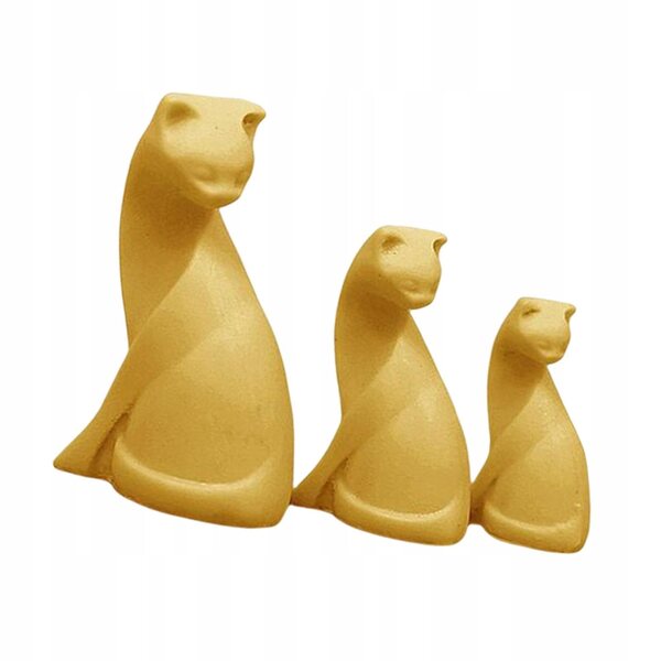 Figura Miniatura Gatto 1:12 in Resina per Decorazioni Domestiche e Dollhouse
