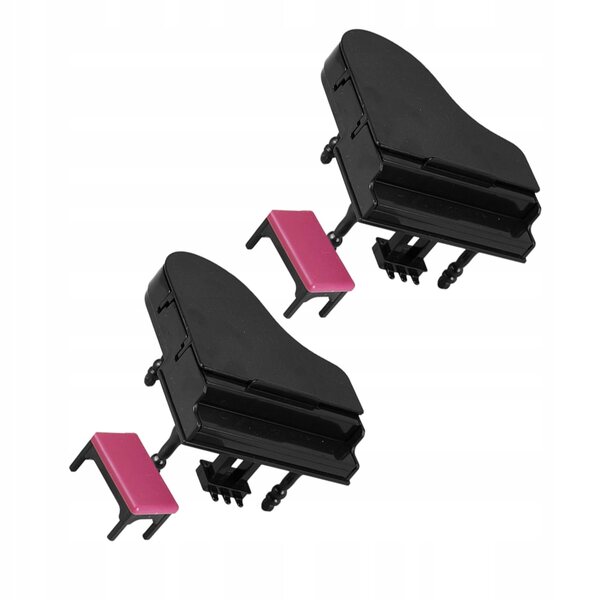 Set 2 Mini Pianini con Sgabello per Case delle Bambole, Design Elegante e Dettagli Curati