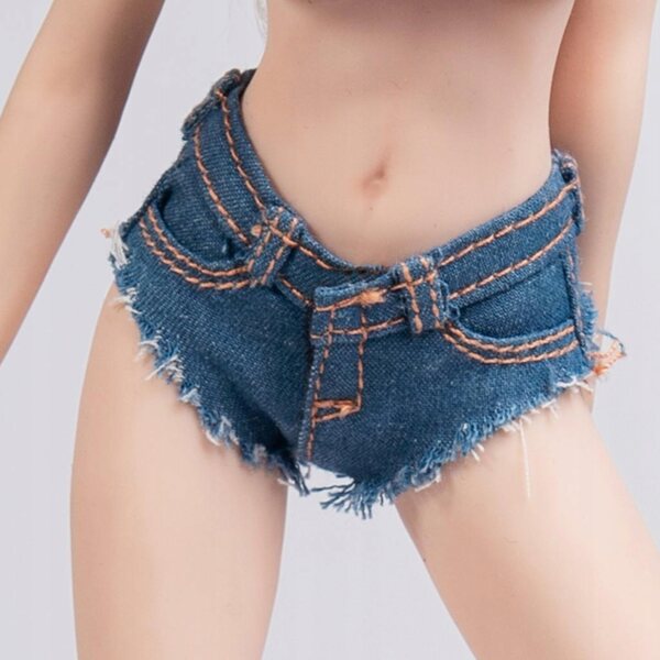 1/6-Jeansshorts für Damen für 12-Zoll-Charaktere – Action-Kleidung