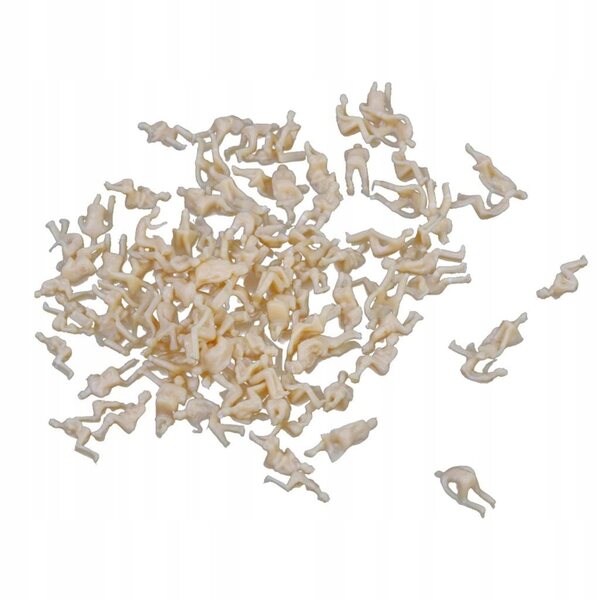 100 sitzende Fahrgastfiguren für Modelleisenbahn 1:100, 1,5 cm