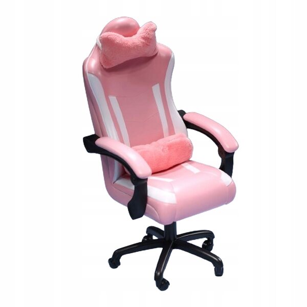 Miniatura Sedia da Gaming 1:6 con Cuscini Rosa per Action Figures 12 pollici