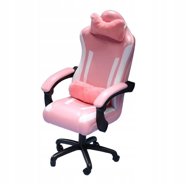 Miniatura Sedia da Gaming 1:6 con Cuscini Rosa per Action Figures 12 pollici