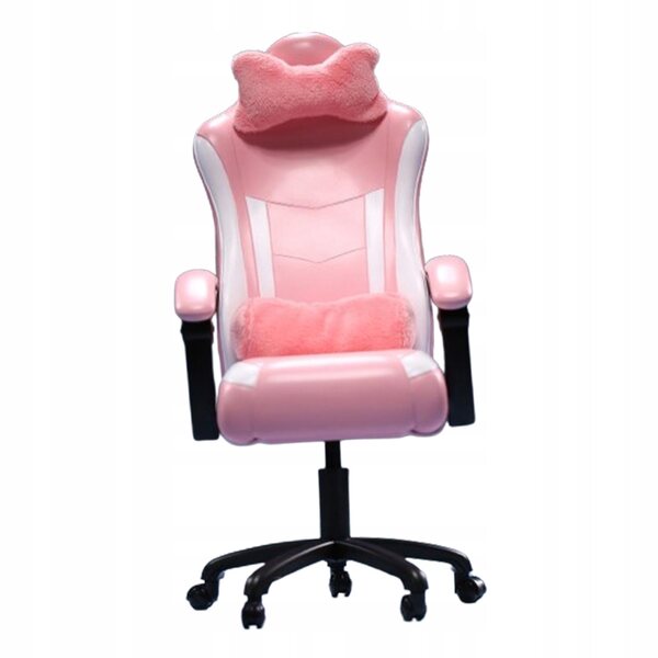 Miniatura Sedia da Gaming 1:6 con Cuscini Rosa per Action Figures 12 pollici