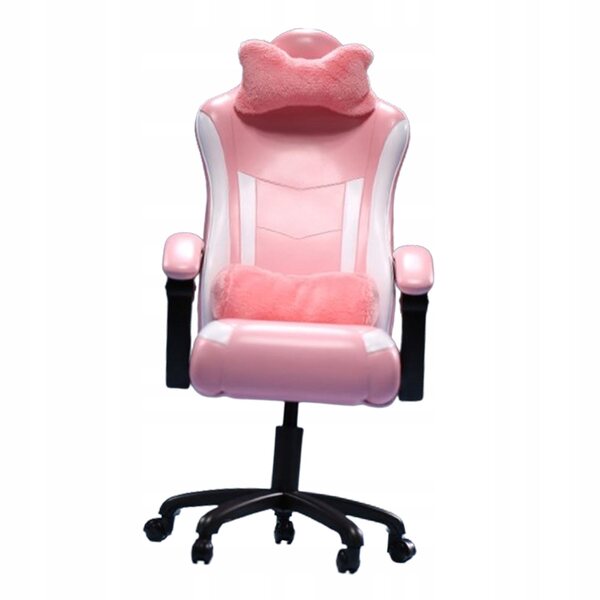 Miniatura Sedia da Gaming 1:6 con Cuscini Rosa per Action Figures 12 pollici