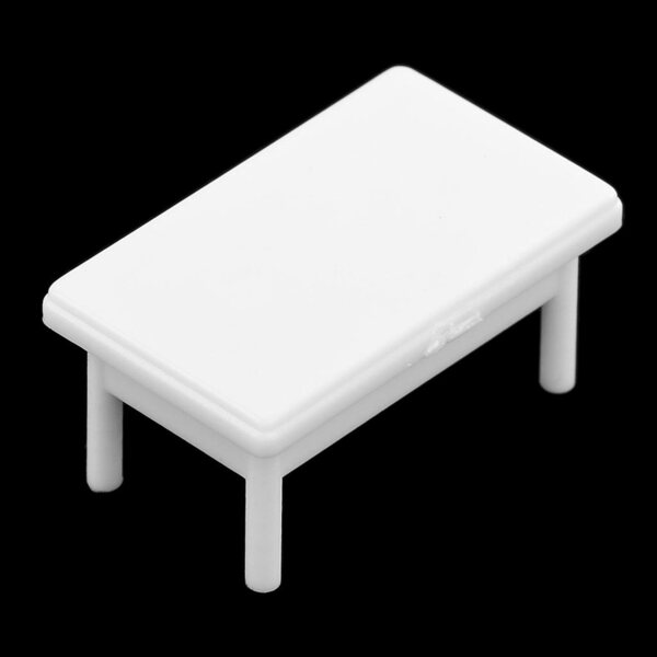 DIY Modell 1:50 Quadratischer Tisch und Set aus 4 Stühlen für Miniaturszenografie