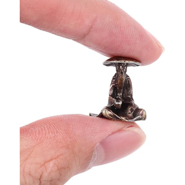 KOMBIUDA Statuetta Miniatura in Lega di Rame Vintage per Bonsai e Terrari 1,8 cm