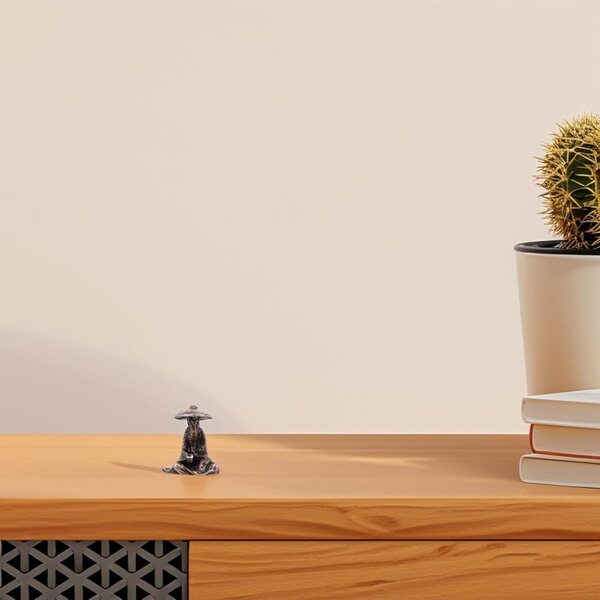 KOMBIUDA Statuetta Miniatura in Lega di Rame Vintage per Bonsai e Terrari 1,8 cm
