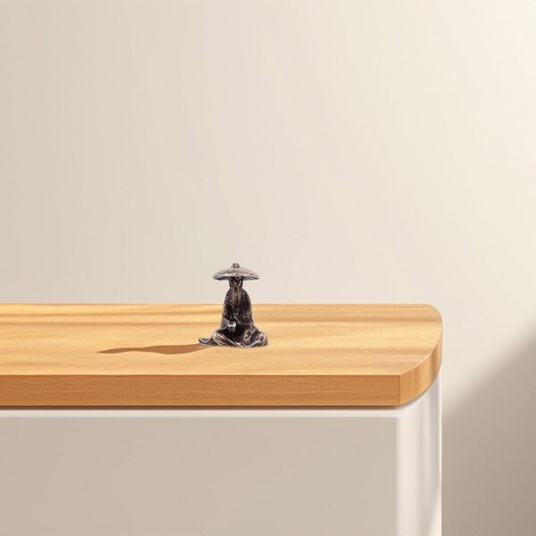 KOMBIUDA Statuetta Miniatura in Lega di Rame Vintage per Bonsai e Terrari 1,8 cm