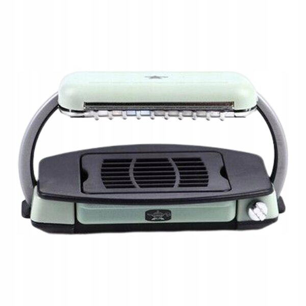 Miniatur-Grill 1:12 für Puppenhaus – blaues Holzzubehör