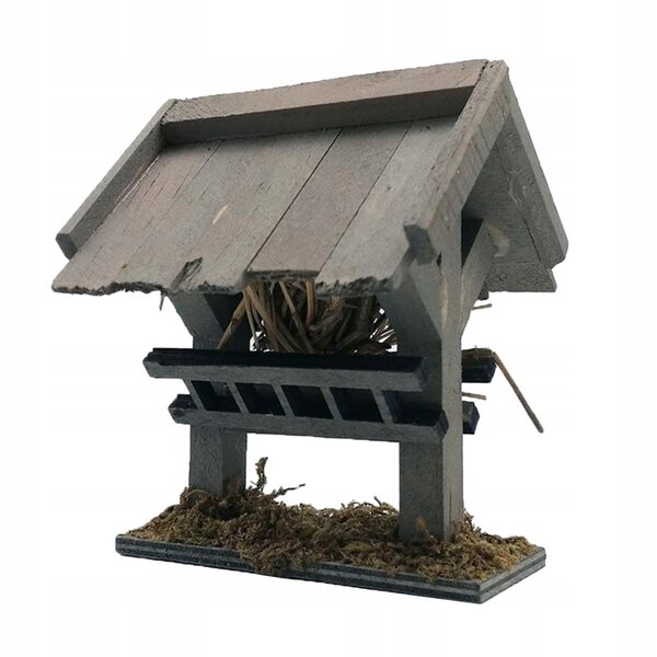Hölzerne Puppenhausdekoration 1:12 Miniatur-Gartenset