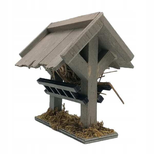 Hölzerne Puppenhausdekoration 1:12 Miniatur-Gartenset