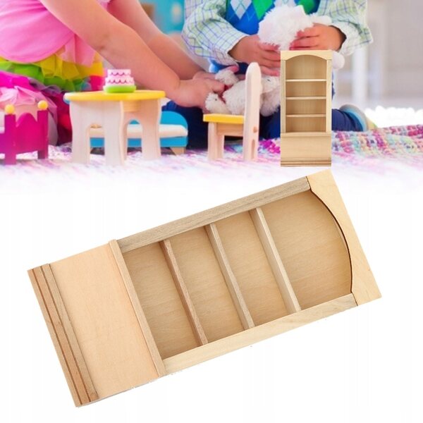 Miniaturhaus 1:12, dekorativ mit detaillierten Möbeln, unverzichtbar für Puppen