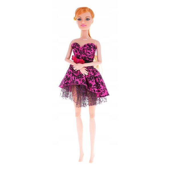set Bambola con Armadio per Bambini con Vestiti, Accessori e Armadio Portatile