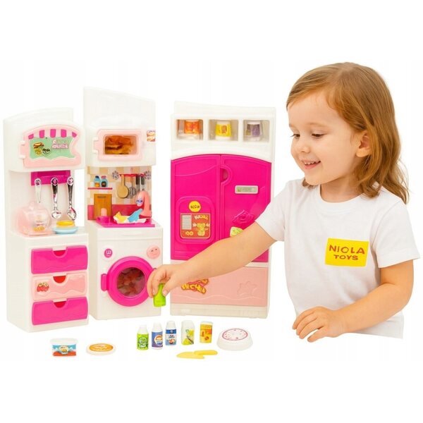 Nicola Toys Kinderspielzeugküche mit Geräten und Zubehör 4529