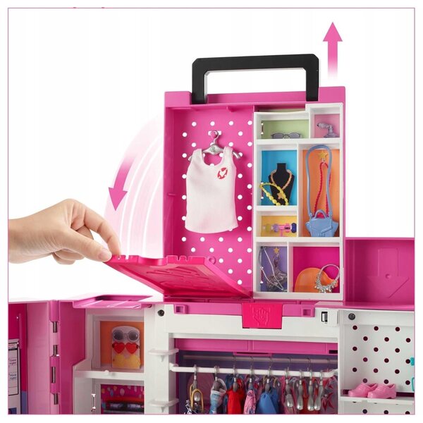 Garderoba Barbie Dream Closet con oltre 35 accessori e quattro outfit completi